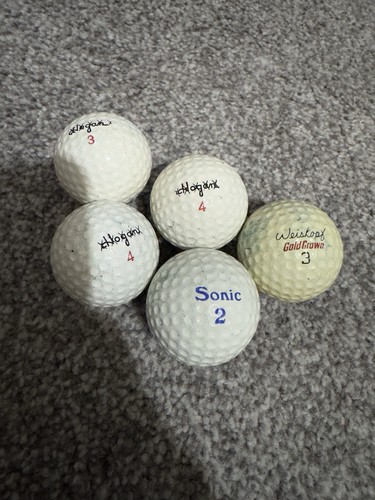Vintage golf balls - balls, ben