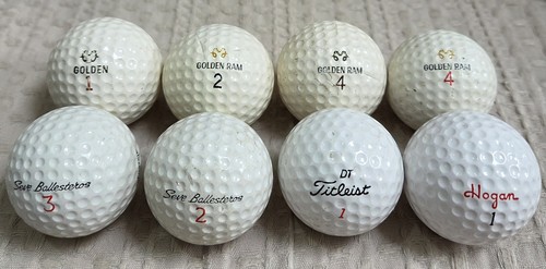 Vintage golf balls - balls, x8