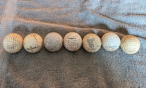 Vintage golf balls - balls, spalding